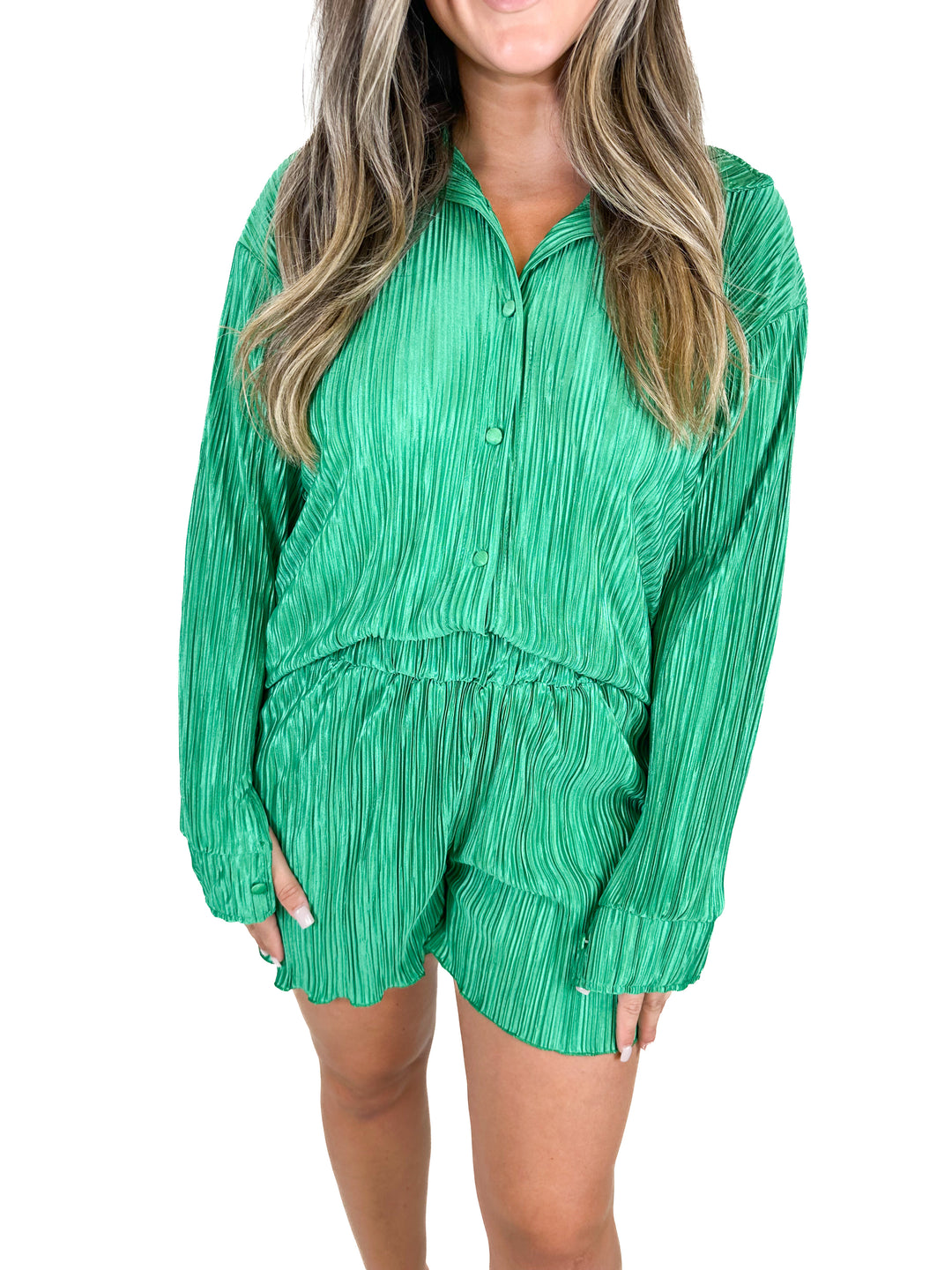 Emerald Green Crinkle Set (M)