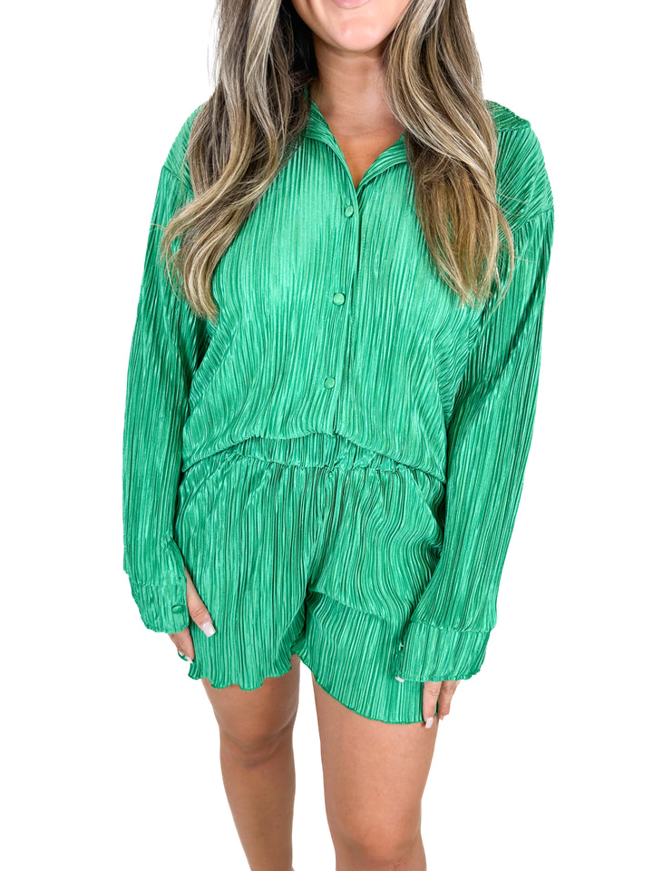 Emerald Green Crinkle Set (M)