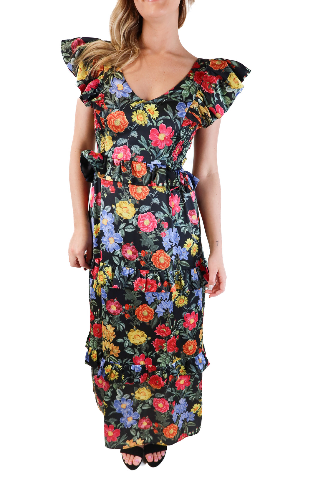 Show Me Your Mumu Floral Maxi Dress (M; retail $180)