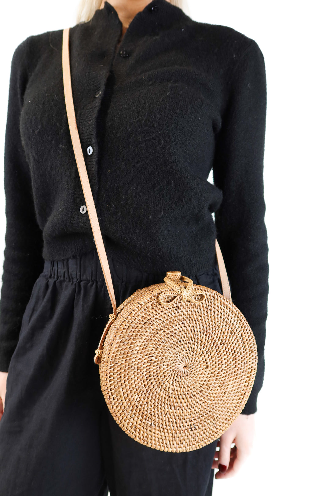Xinh & co circle rattan bag