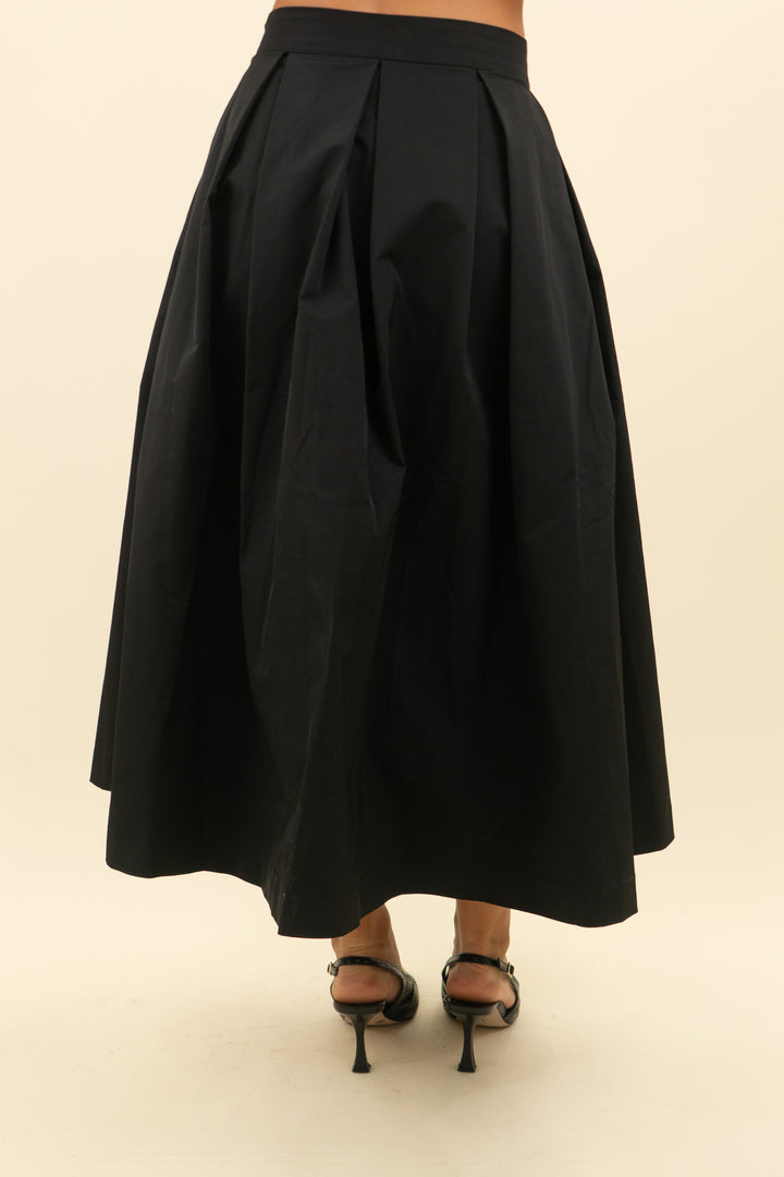 avara black maxi skirt nwt (s; retail $68)