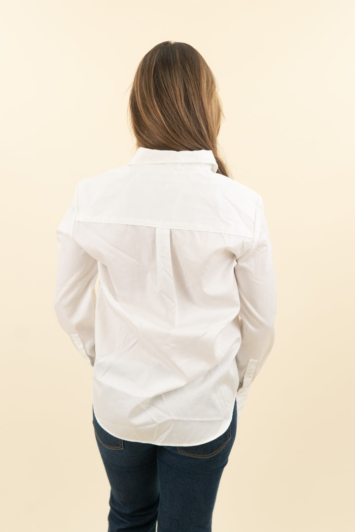 me+em white button down (4; retail $215)