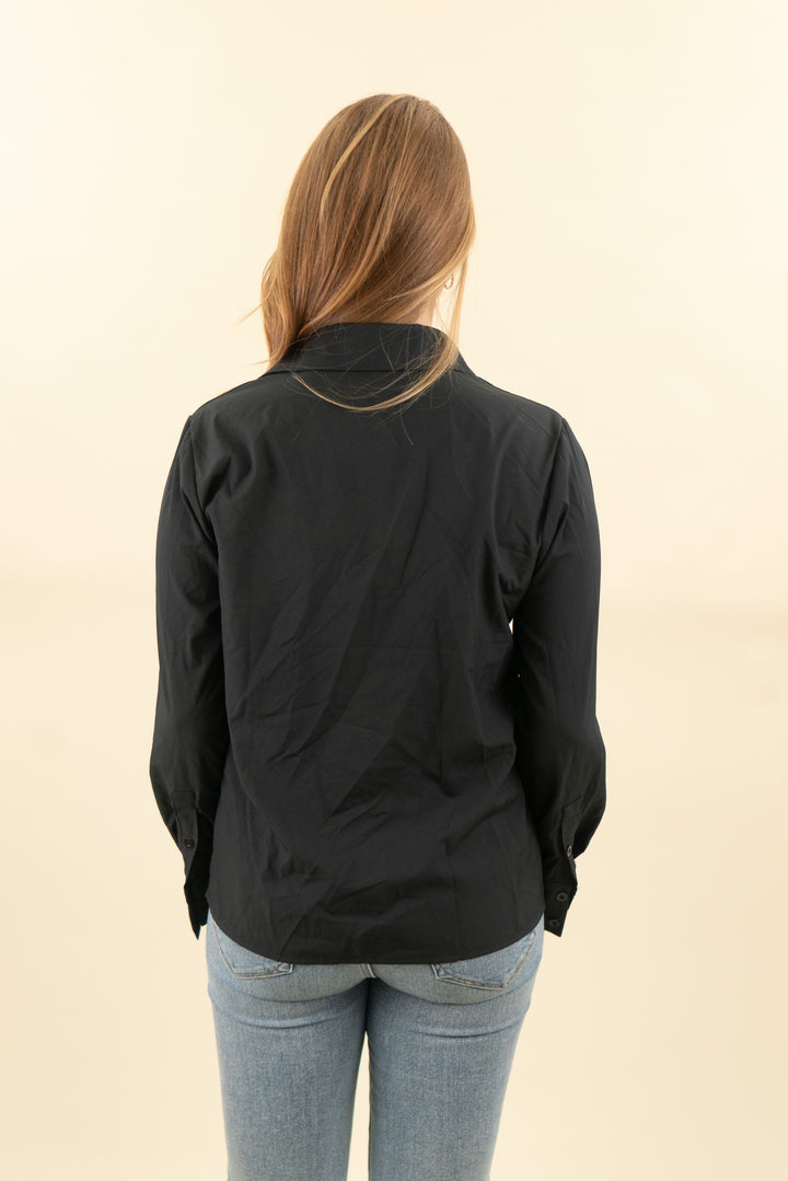 cbr black button down (l; retail $45)