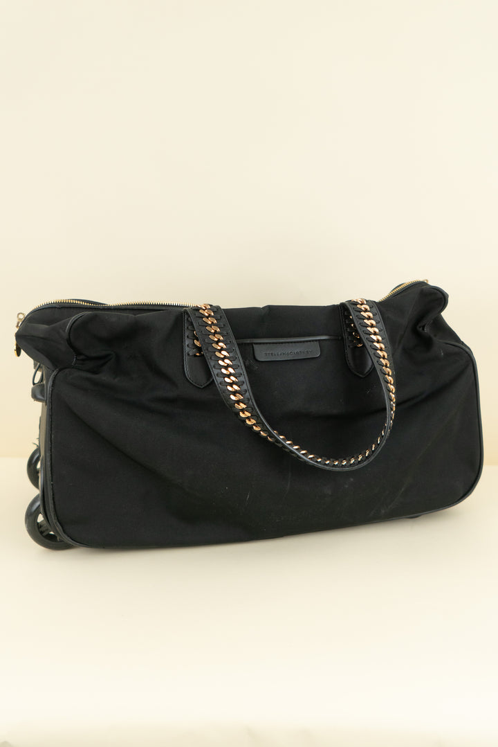 stella mccartney 2 wheel travel bag (os; retail $1,350)