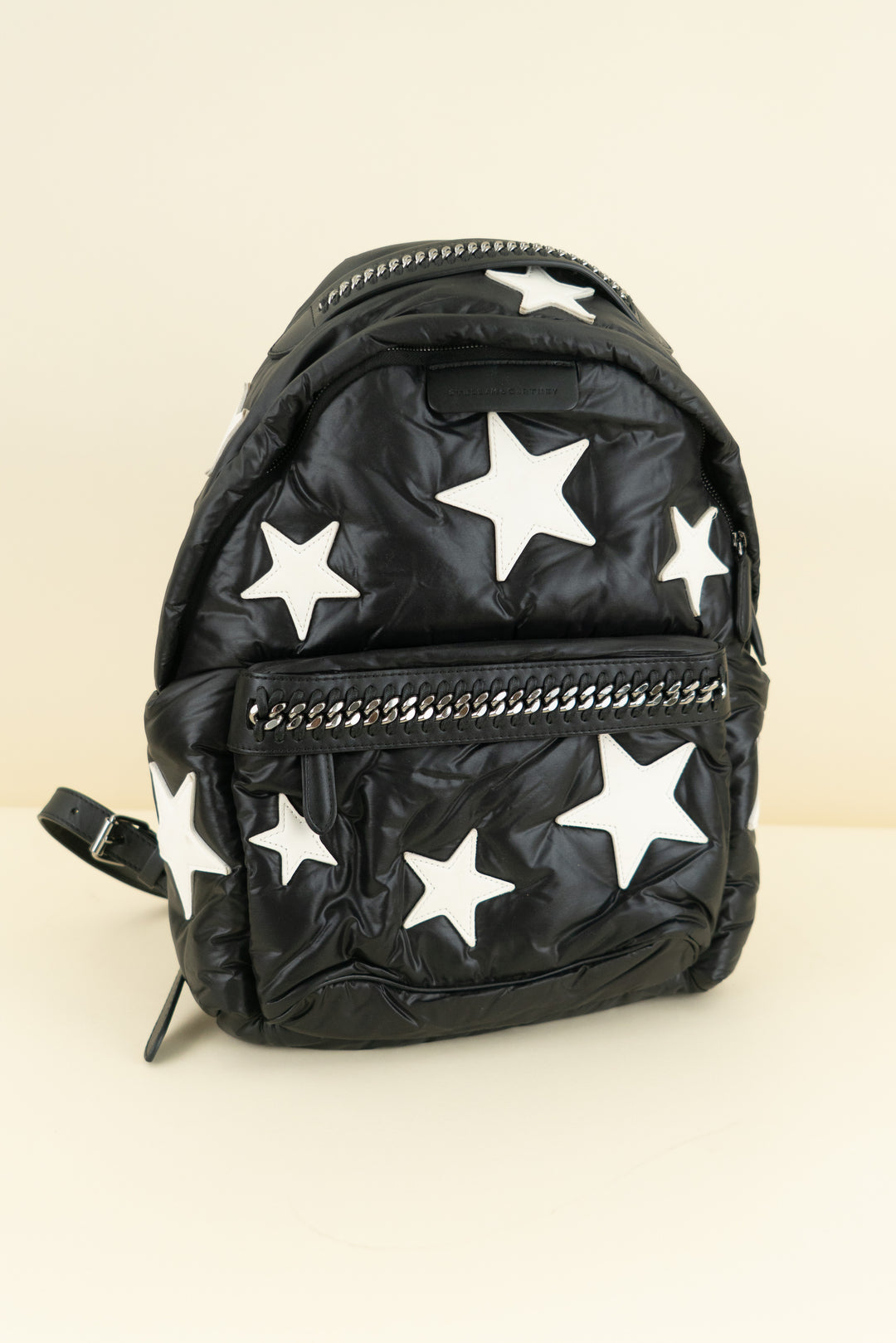 Stella McCartney polyamide falabella stars backpack (os; retail $935)