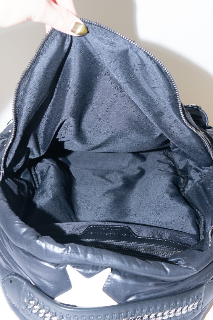 Stella McCartney polyamide falabella stars backpack (os; retail $935)
