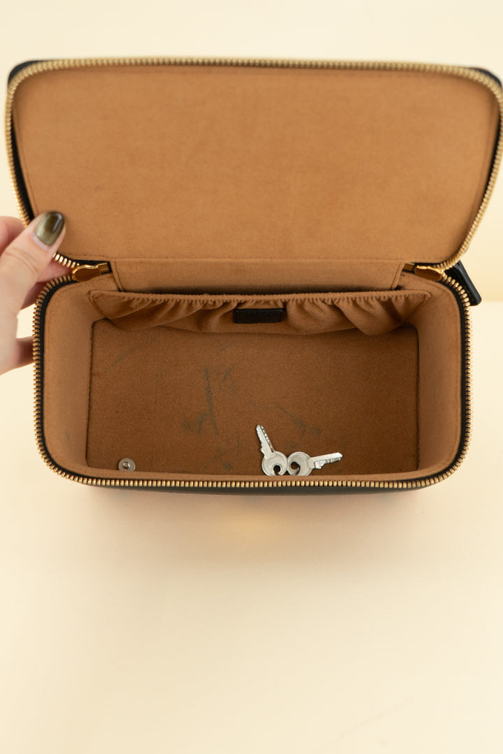 MCM mini aren vanity case (os; retail $680)