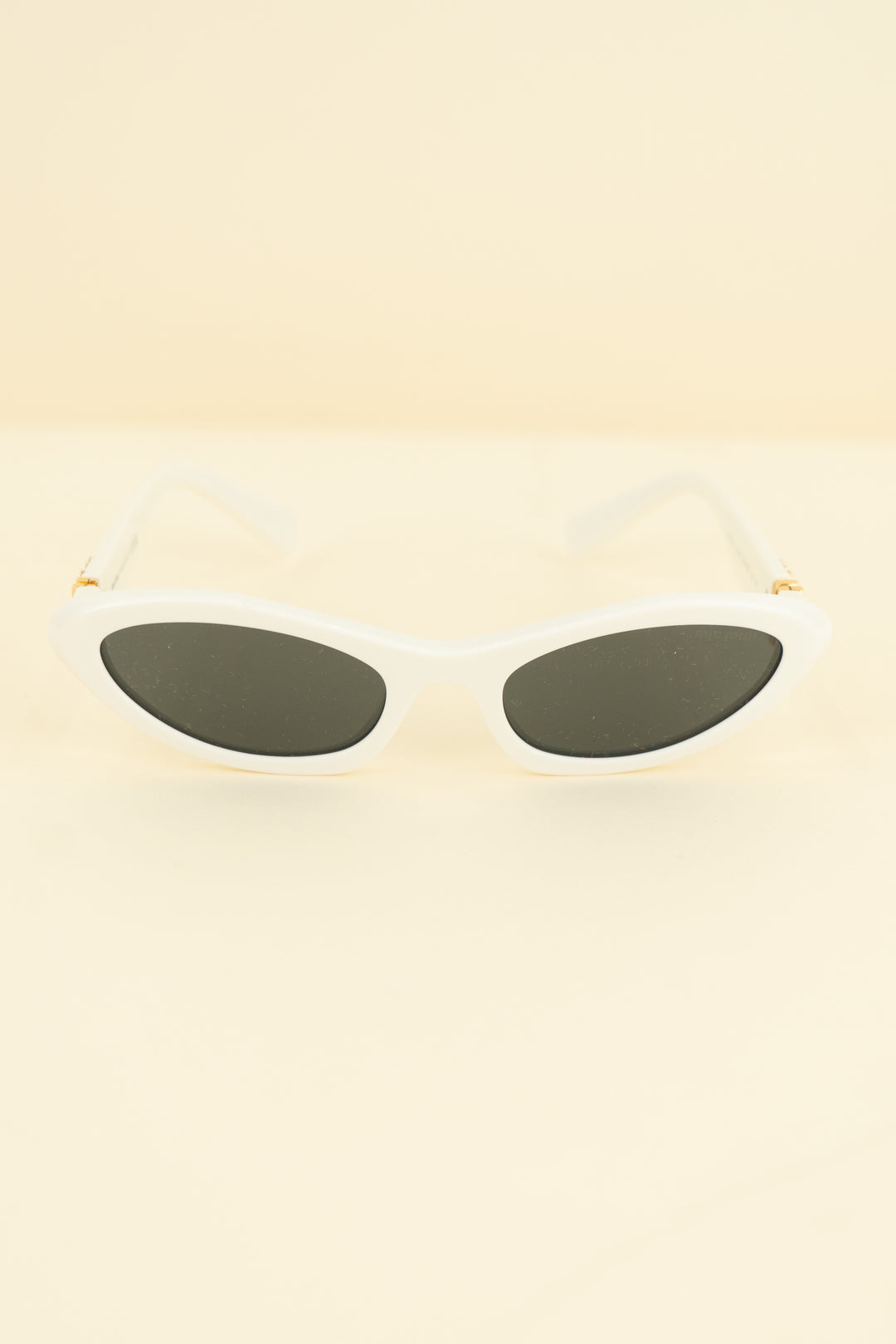 miu miu white sunglasses nwb (os; retail $530)