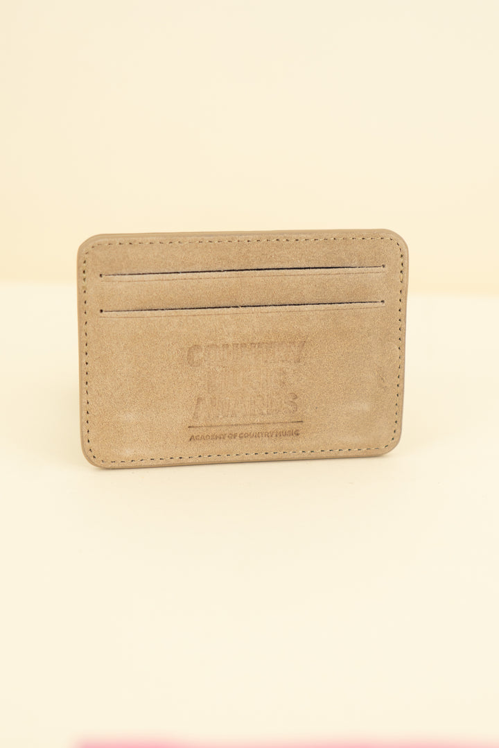 country music awards taupe card holder (os; retail $125)