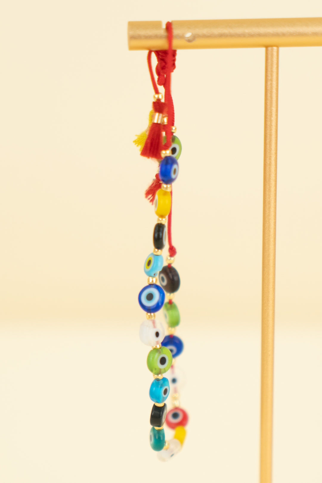 multicolor evil eye beaded bracelet (os; retail $35)