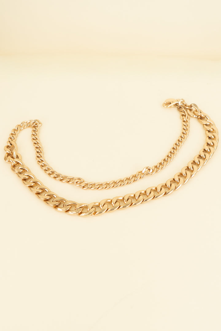 vince camuto gold chain belt (s/m; retail $52)
