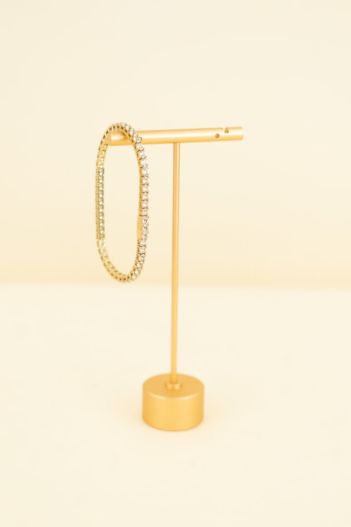 gold tennis bracelet (os; retail $60)