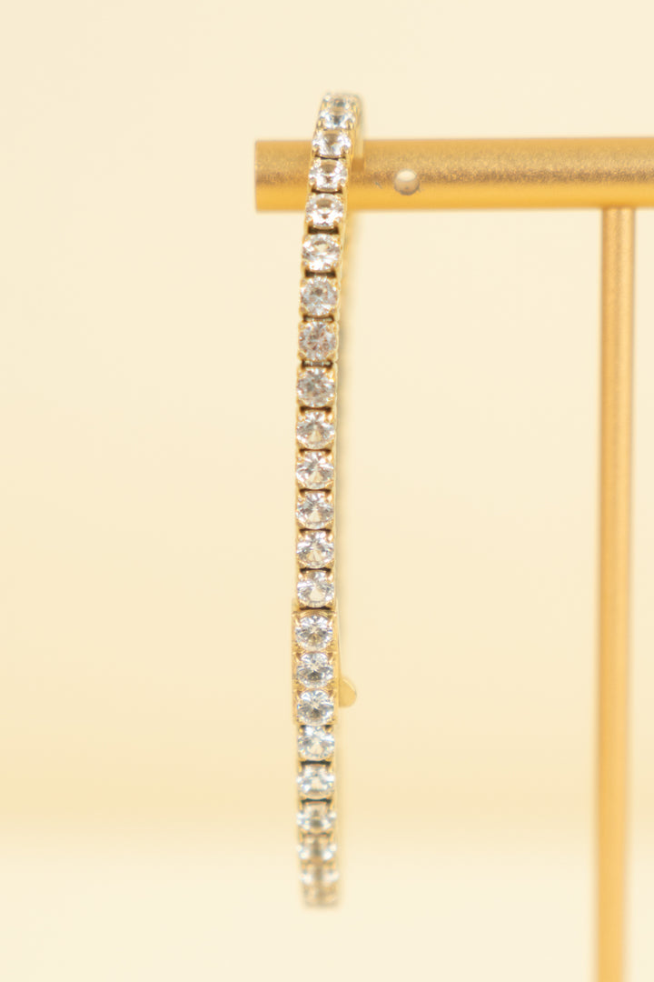 gold tennis bracelet (os; retail $60)