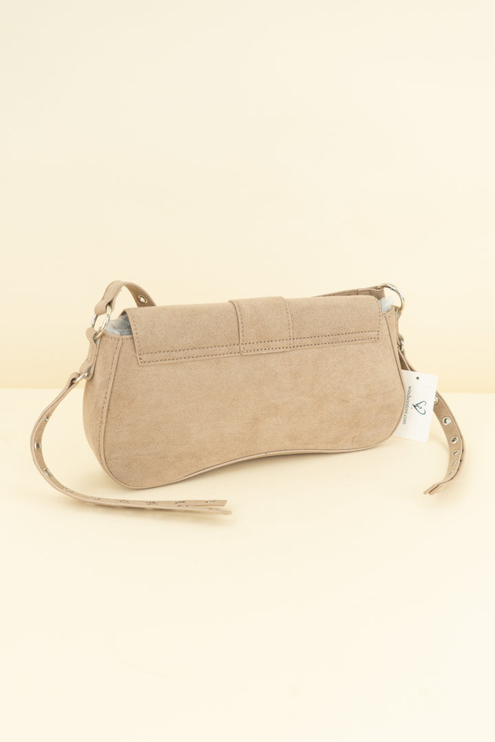 windsor tan studded shoulder bag nwt (os; retail $29)