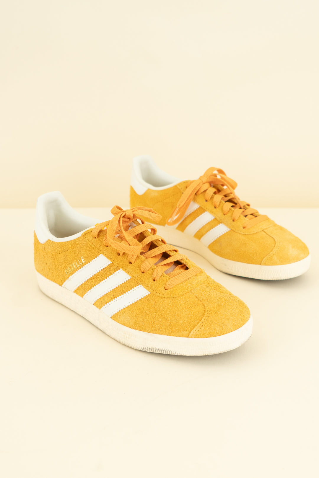 adidas mustard yellow gazelle (7; retail $100)