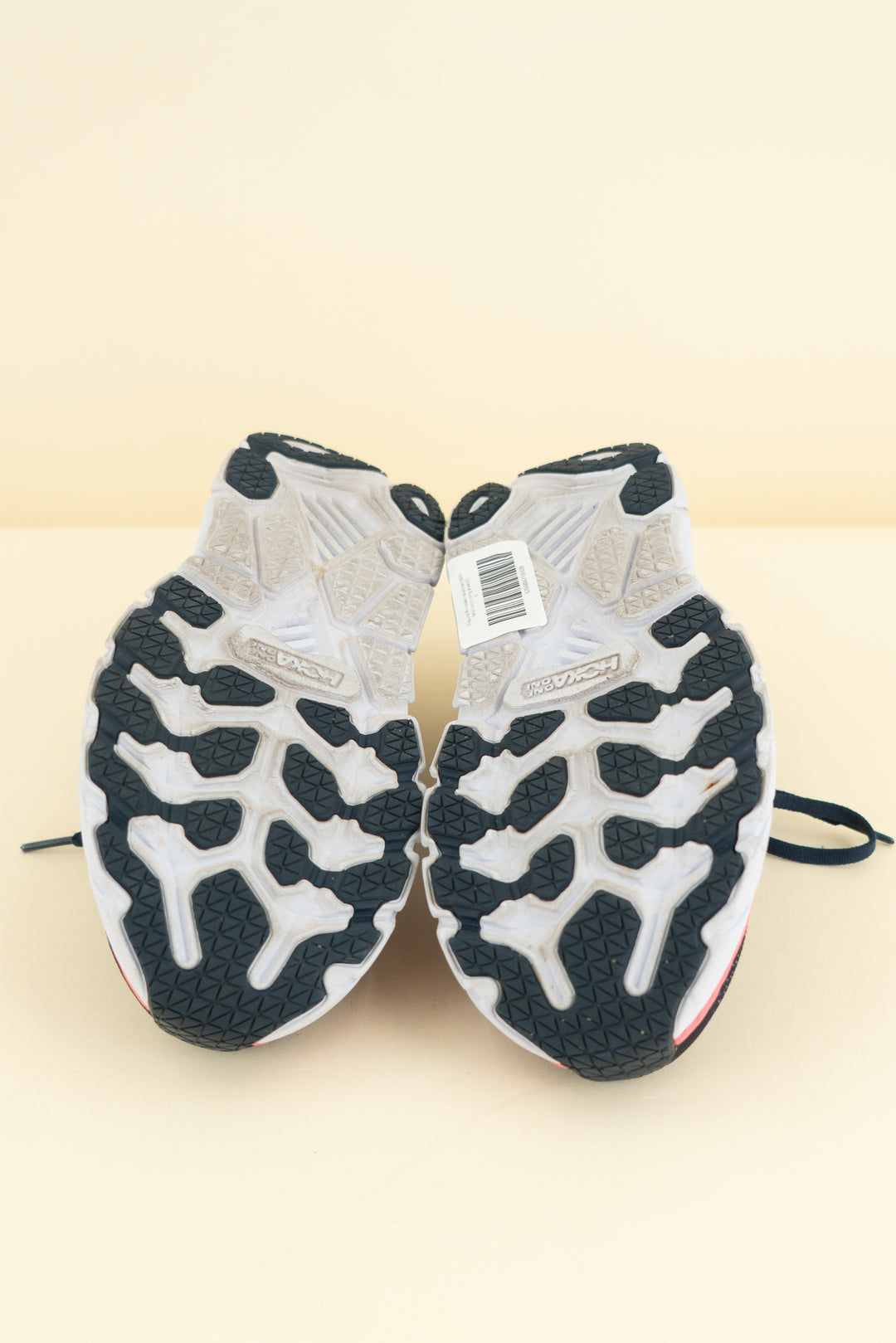 hoka navy running shoe (9; retail $154)