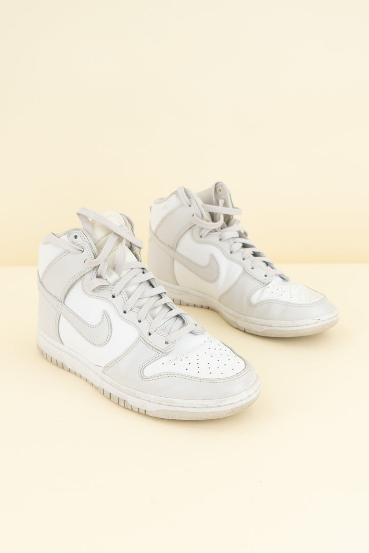 nike white high tops (7; retail $120)