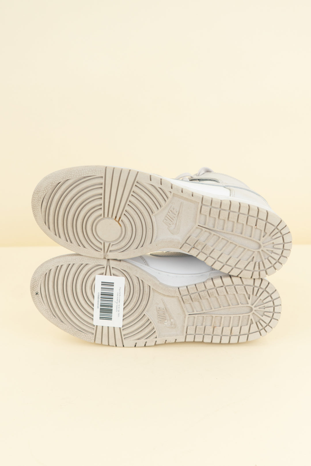 nike white high tops (7; retail $120)
