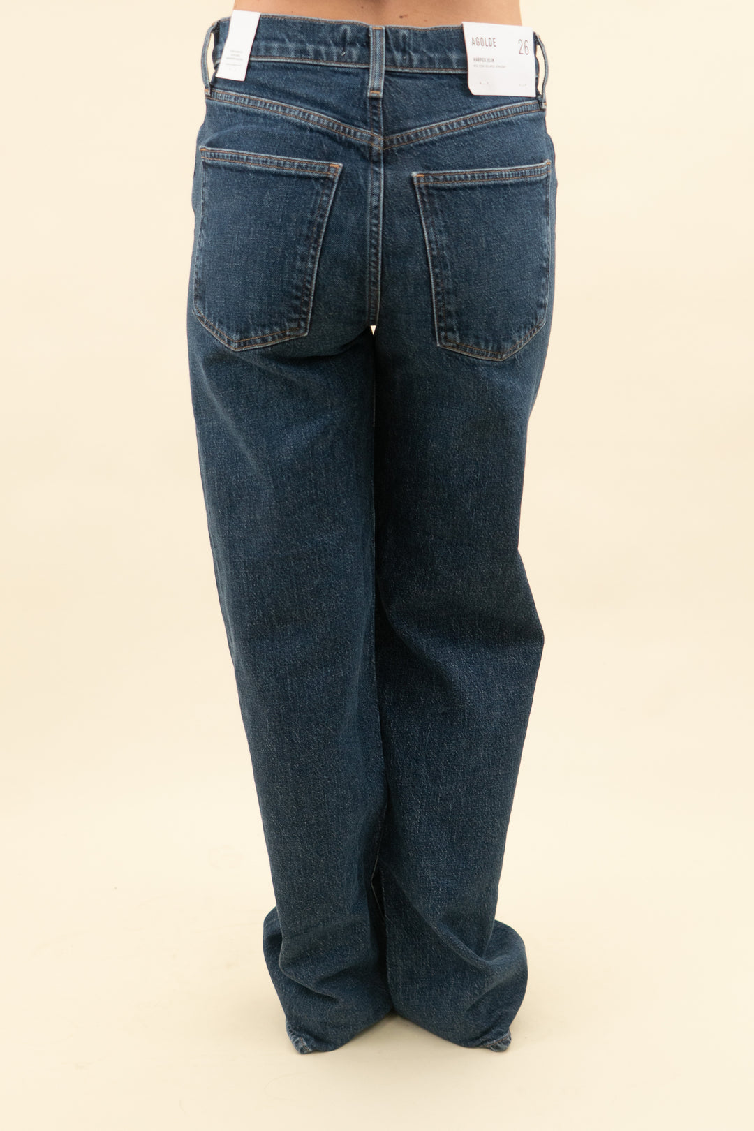 agolde harper jean mid rise relaxed straight nwt (26; retail $228)