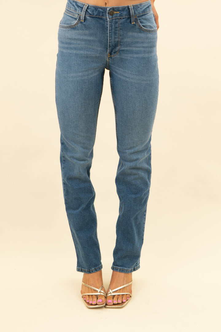 wrangler dark wash straight jeans (0)