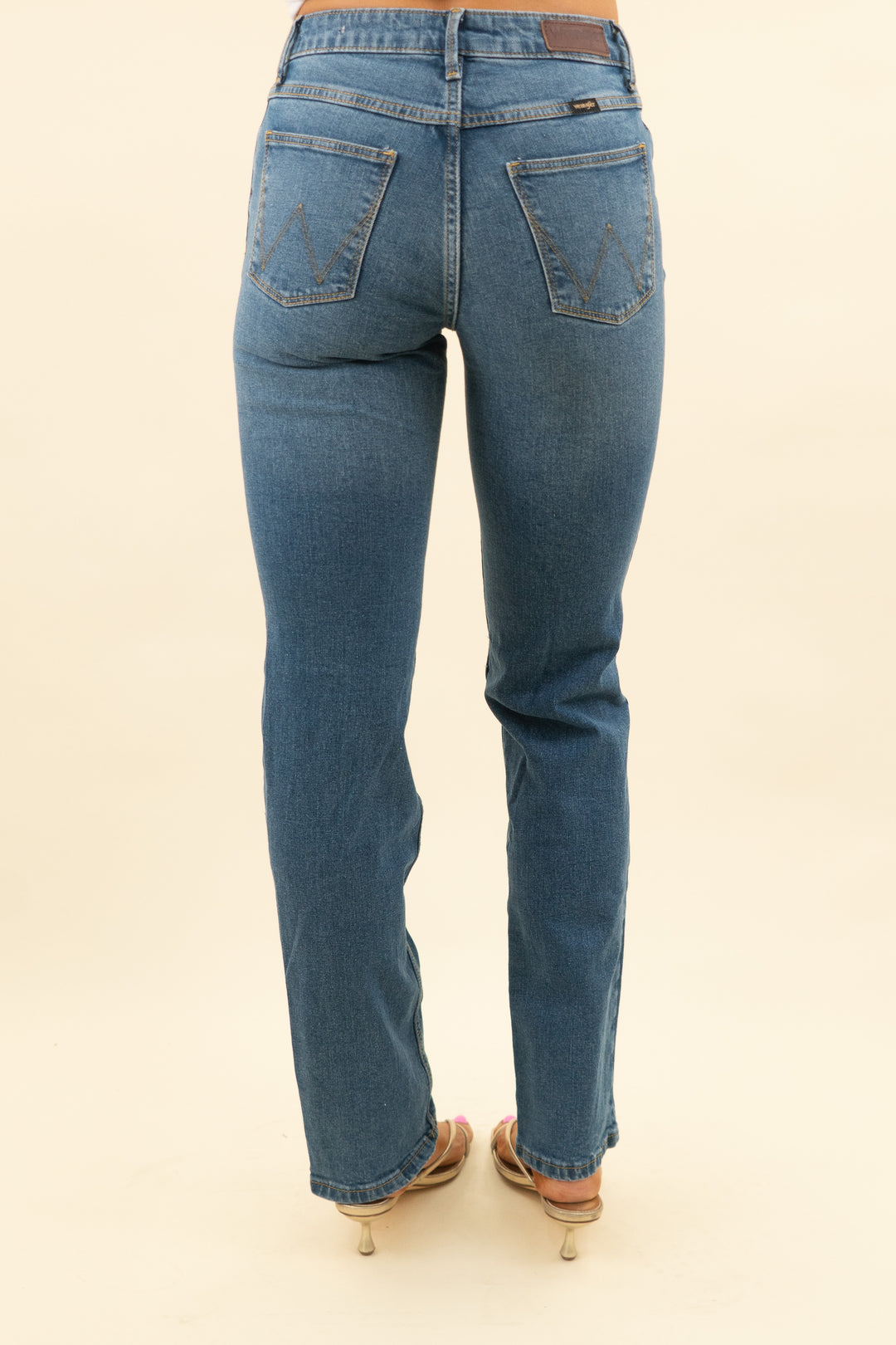 wrangler dark wash straight jeans (0)