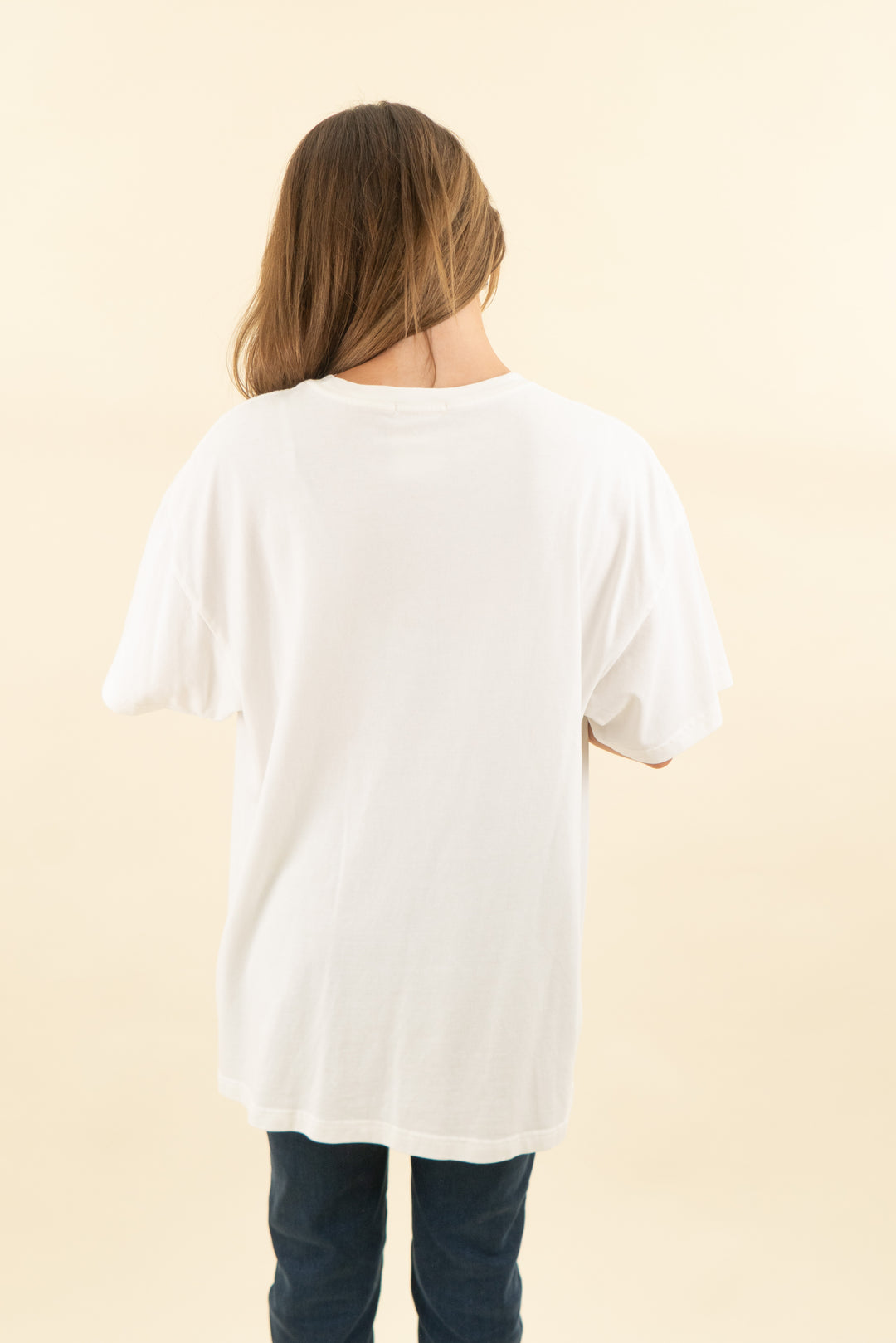judith march cream embroidered "mom" tshirt with beaded baseball (s; retail $108)