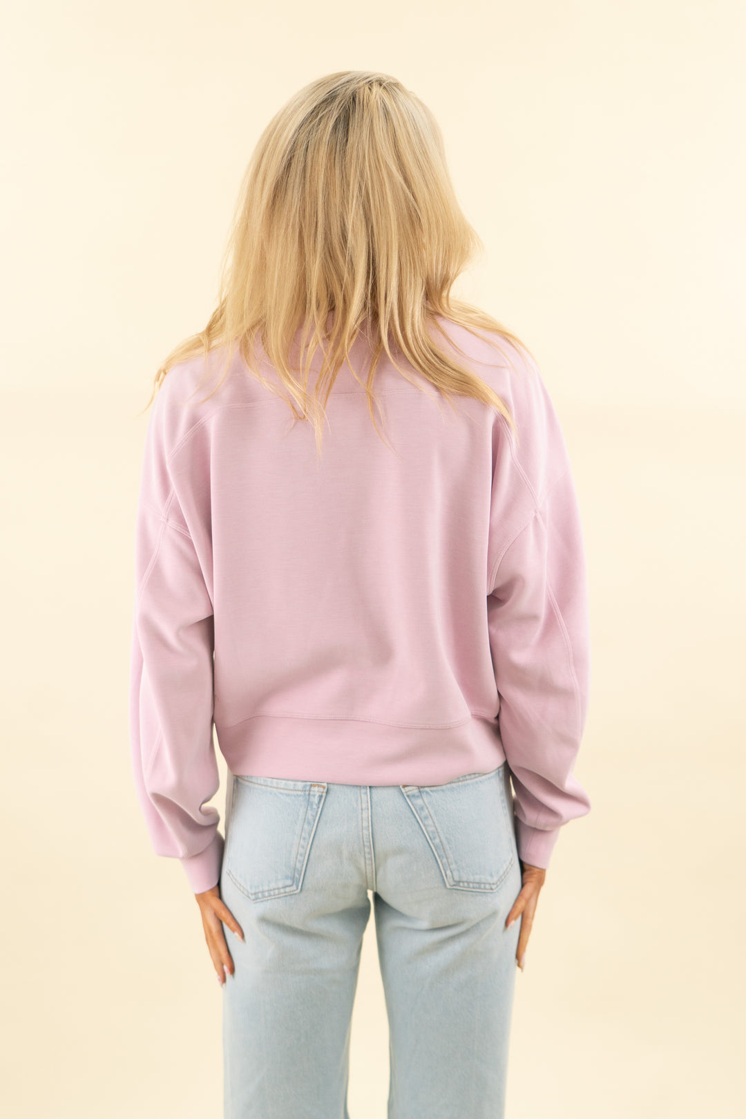 lululemon lilac crewneck pullover (6; retail $128)