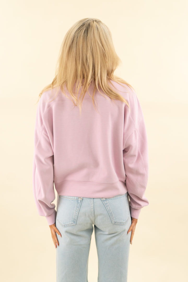 lululemon lilac crewneck pullover (6; retail $128)