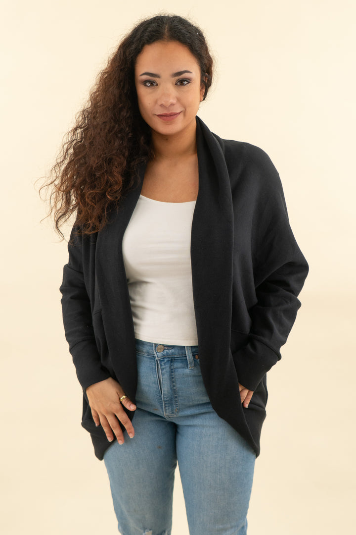 spanx black airessentials cardigan TB (M/L; retail $158)