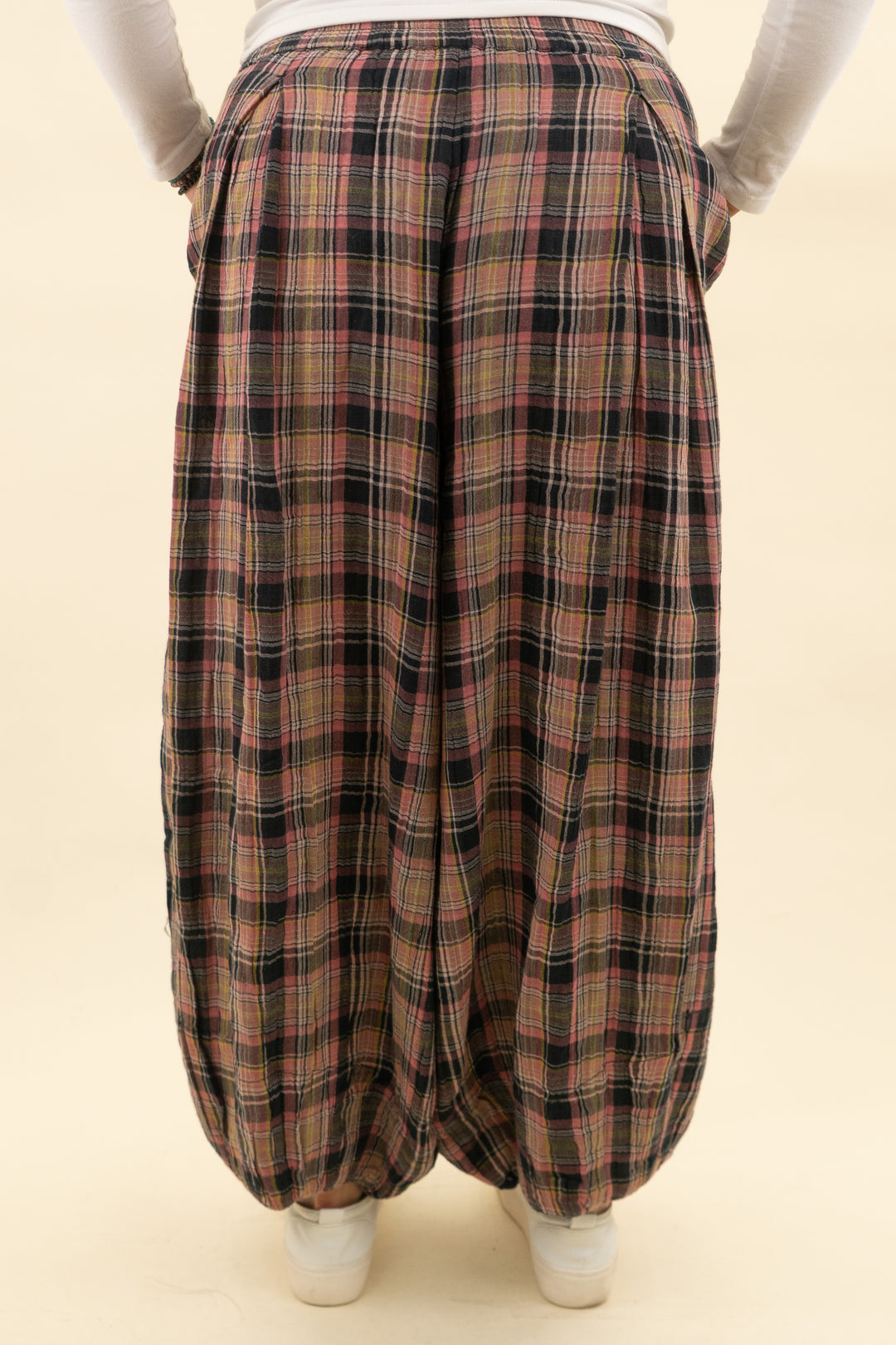 free people plaid pant nwt (m; retail $98)