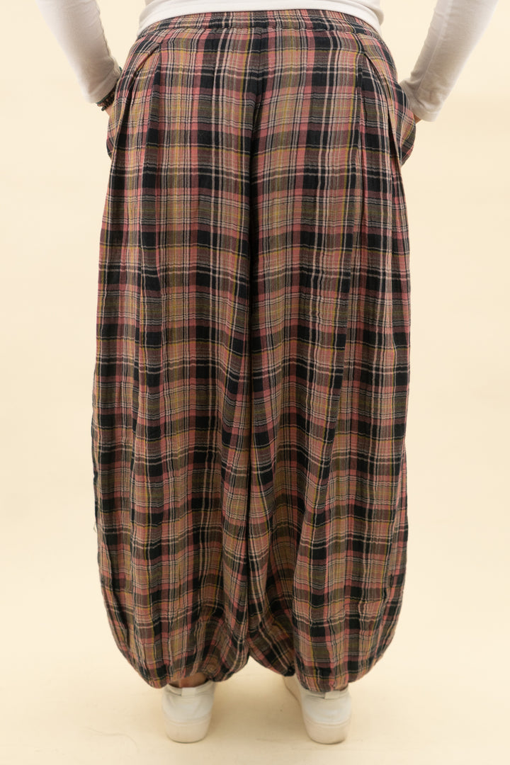 free people plaid pant nwt (m; retail $98)