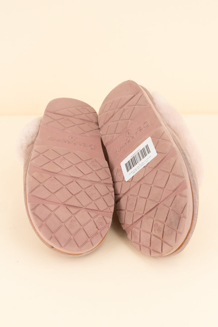 bearpaw pink sparkle wool lined slipper (9; retail $70)