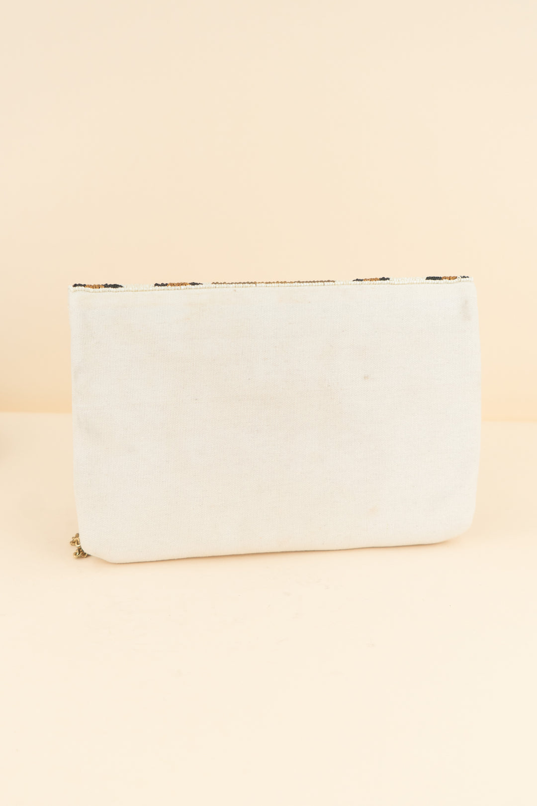 beaded leopard and bee print evening clutch (os; retail $65)
