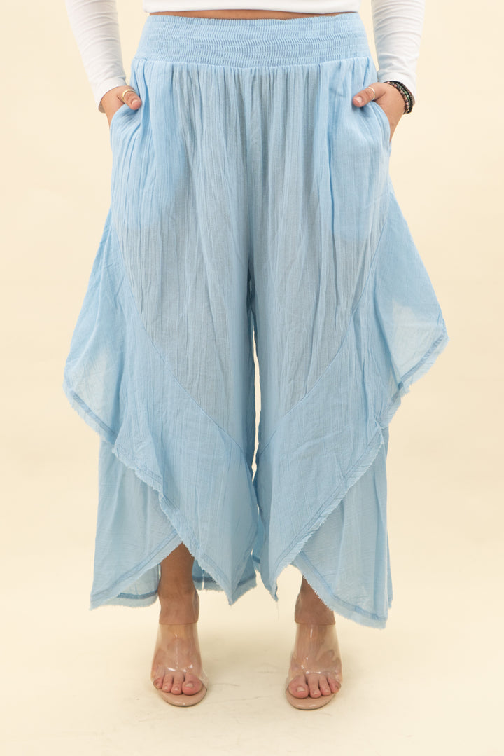 free-est light blue gauze pantaloons (m; retail $128)