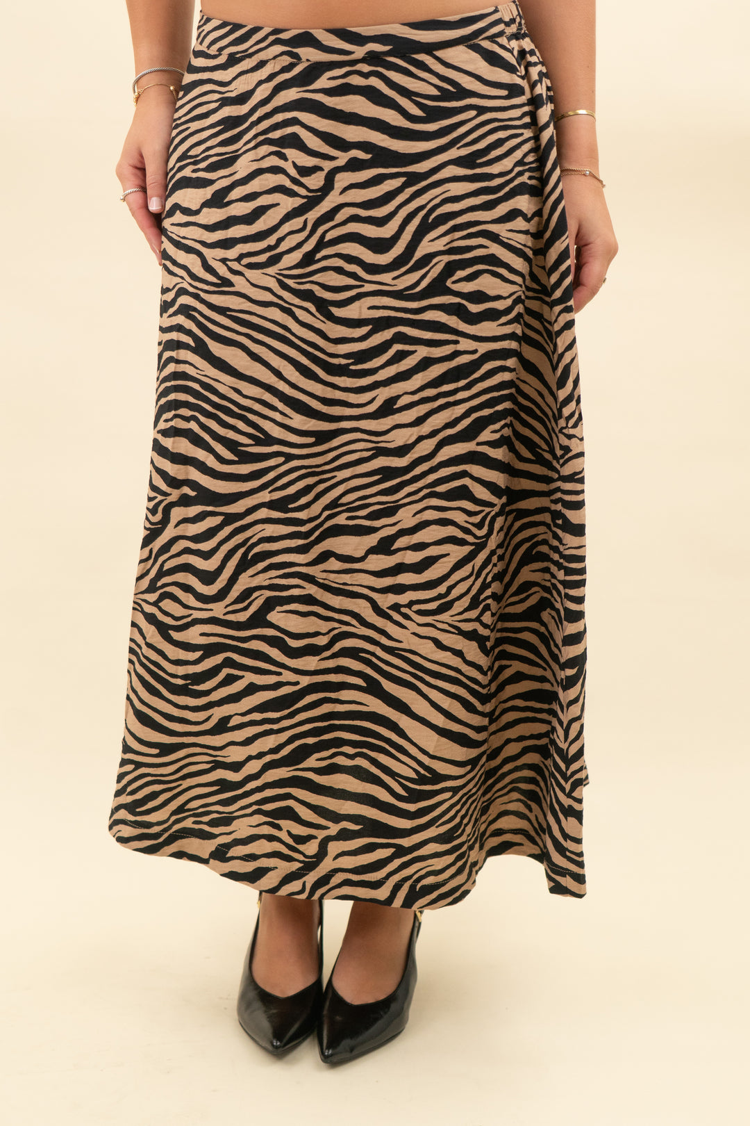 liz claiborne zebra print pull on skirt nwt (s; retail $54)