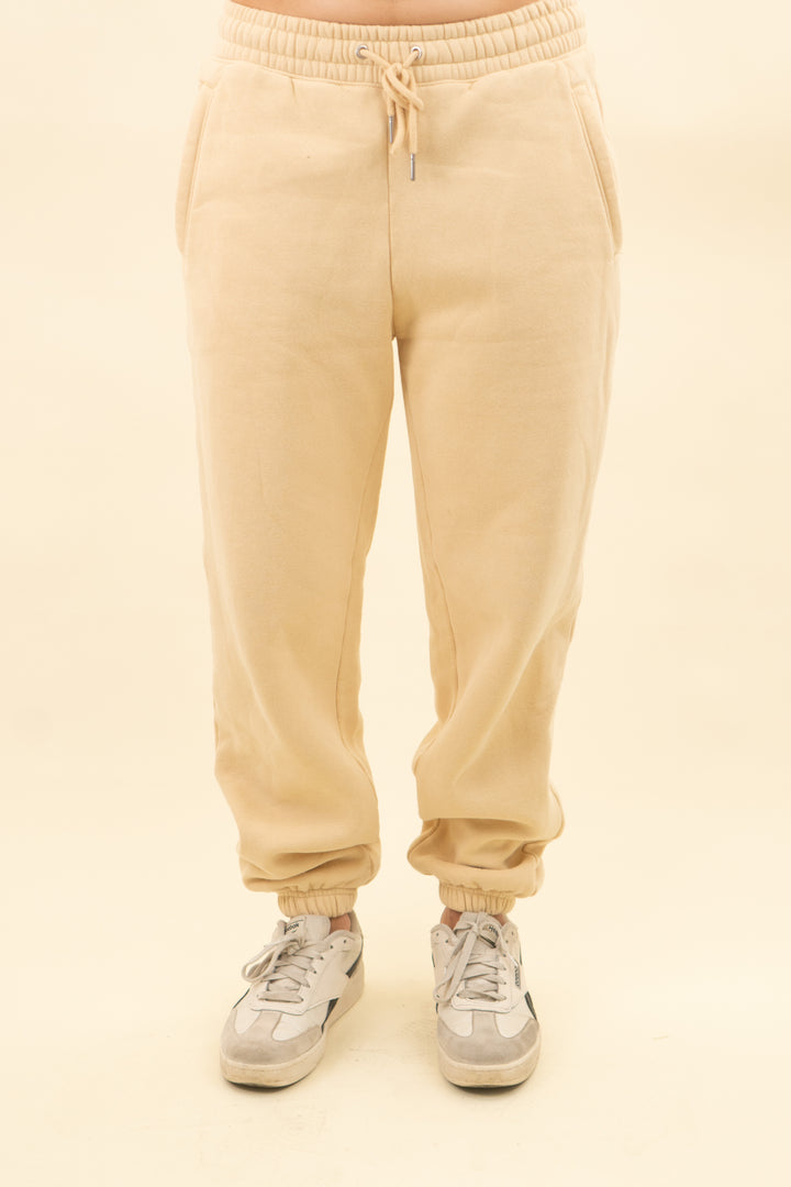abercrombie & fitch butter yellow joggers (s; retail $60)