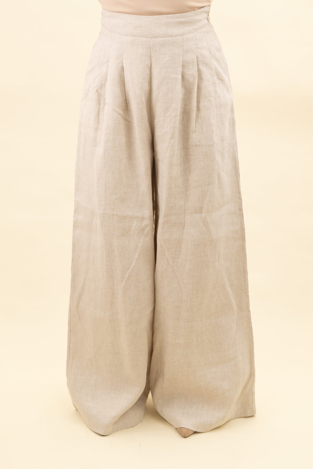 dissh natural linen trouser pant (2; retail $170)