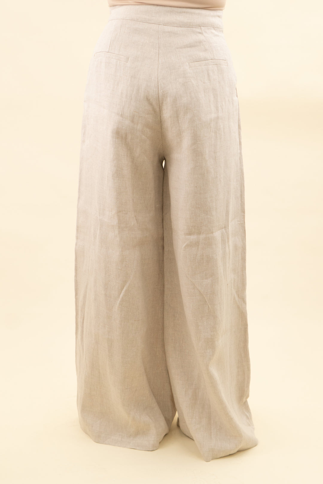 dissh natural linen trouser pant (2; retail $170)