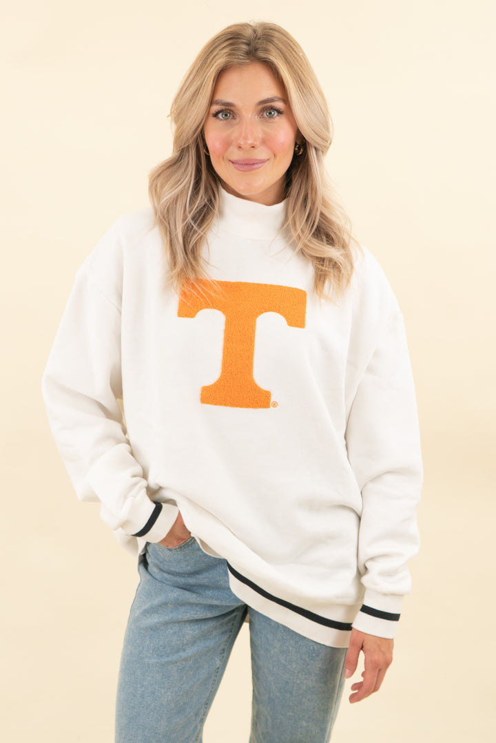 gameday couture tennessee vols mockneck (l; retail $70)