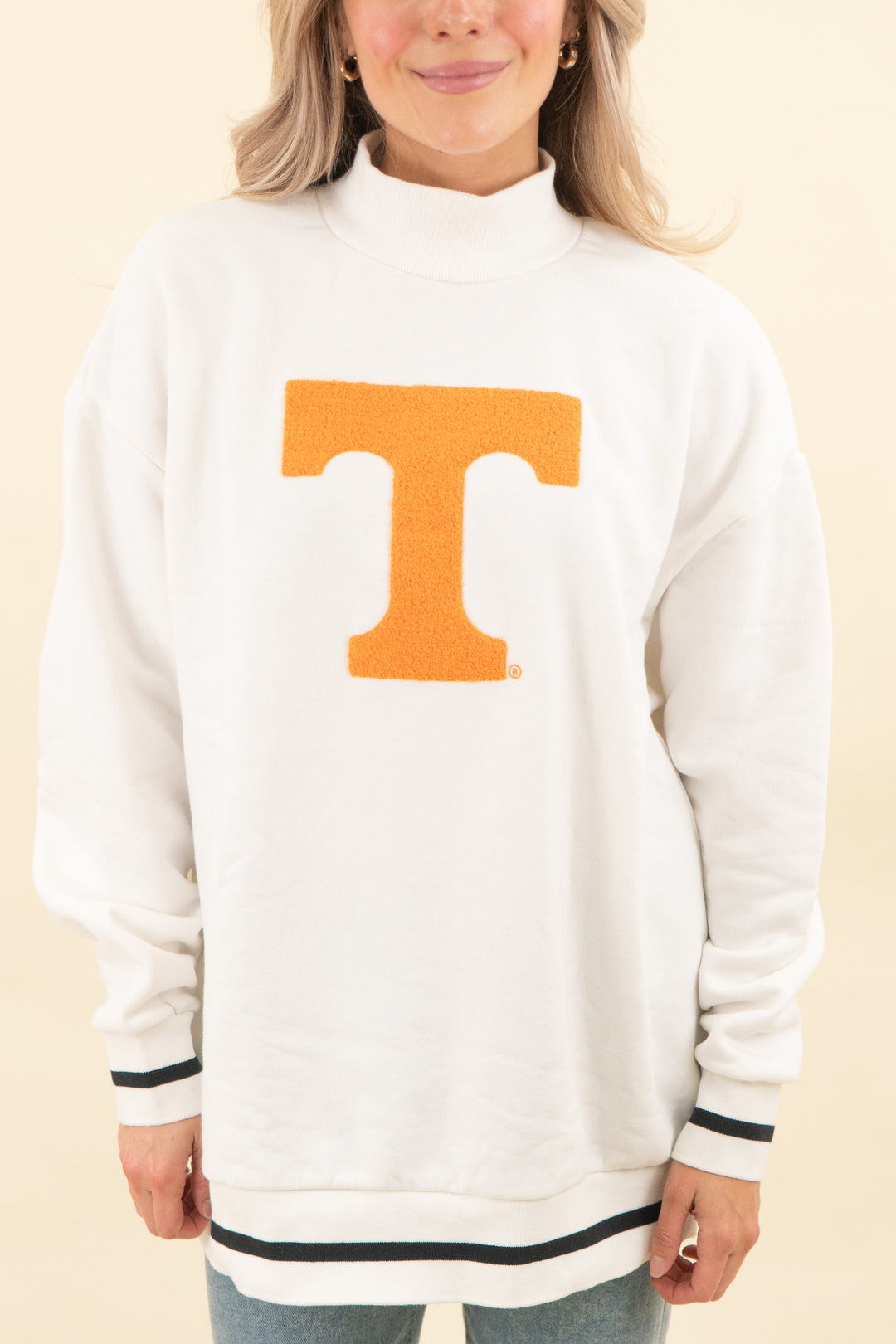gameday couture tennessee vols mockneck (l; retail $70)