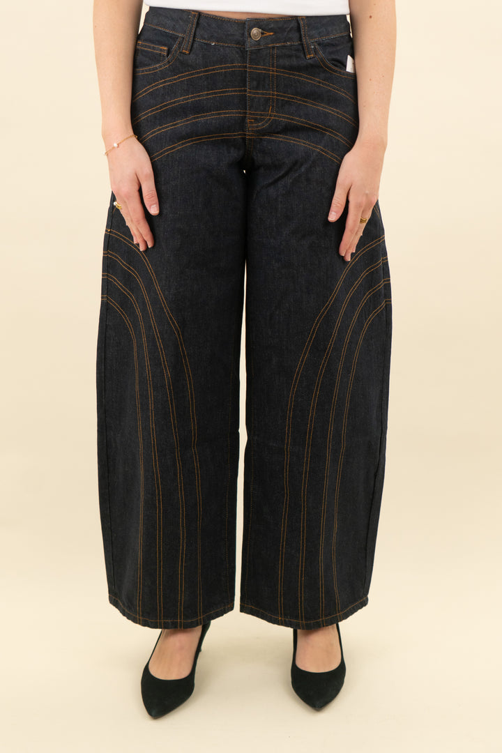 windsor dark wash patterned jeans nwt (s; retail $54)