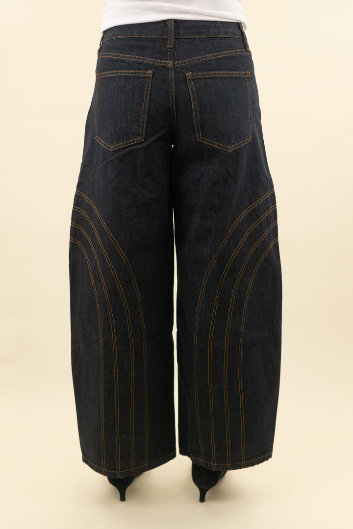 windsor dark wash patterned jeans nwt (s; retail $54)
