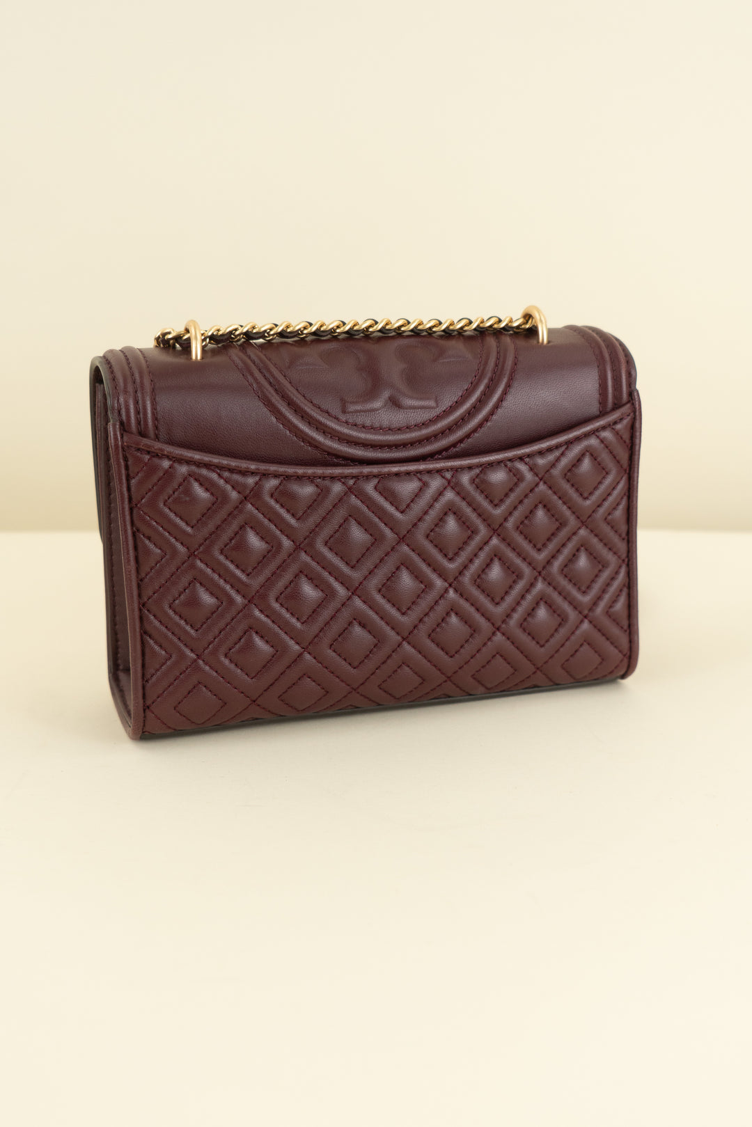 Tory Burch small burgendy adjustable shoulder bag (OS; retail $528)