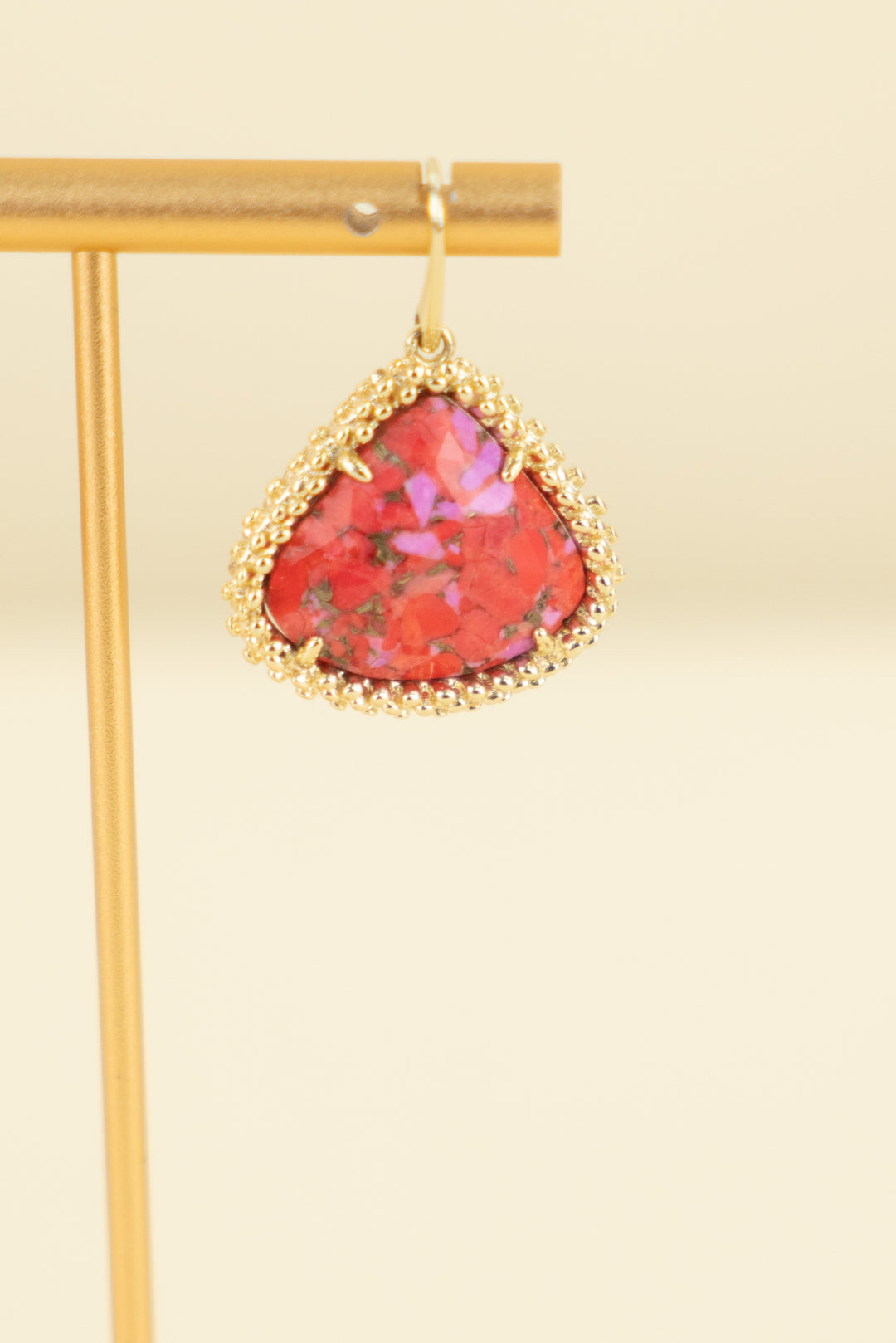 Kendra Scott red/pink drop earrings (OS; retail $85)