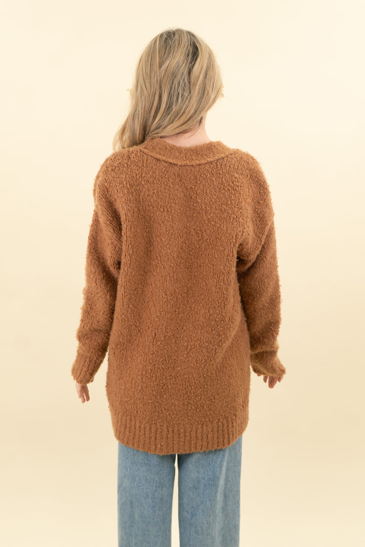 pistola camel knitted cardigan (xs; retail $190)