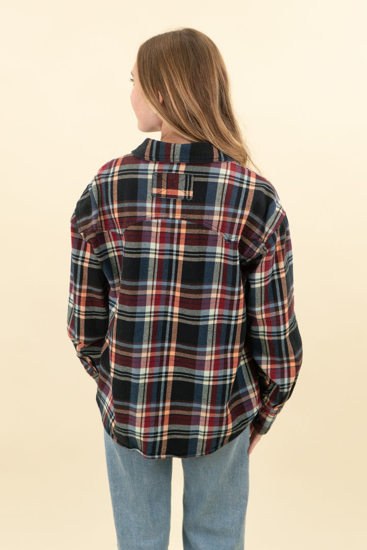 we the free multicolor plaid flannel (s; retail $148)