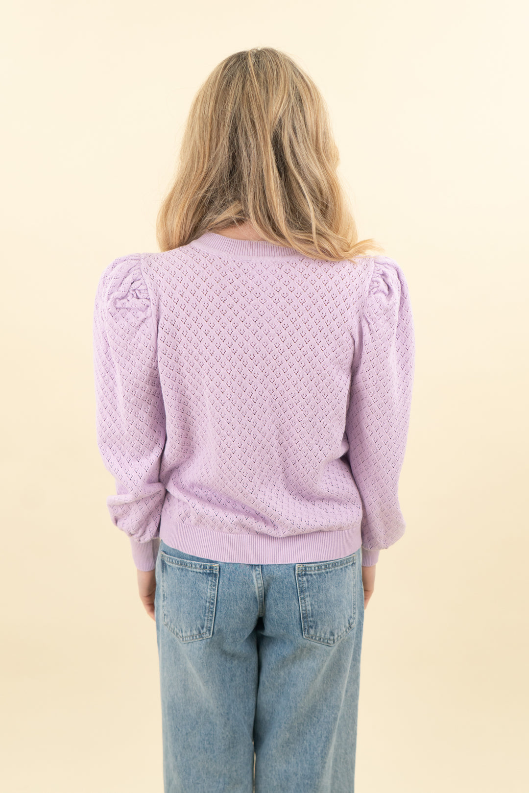 dra lavender knitted sweater (xs; retail $128)