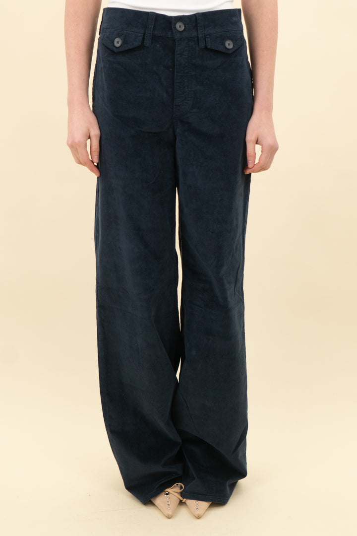 jcrew navy velvet tall wide-leg trouser nwt (25t; retail $158)