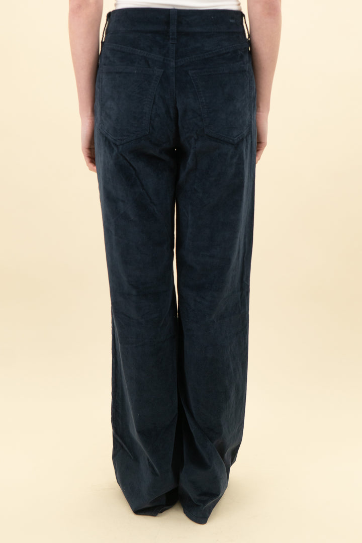 jcrew navy velvet tall wide-leg trouser nwt (25t; retail $158)
