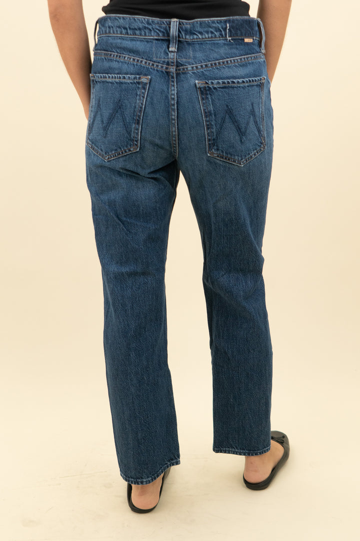 mother ditcher zip flood jean (27; retail $258)